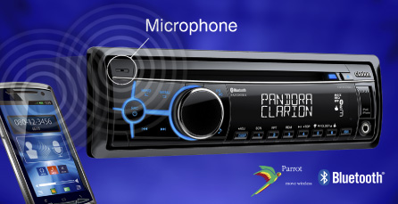Parrot Bluetooth for hands-free communication, phonebook access and audio streaming